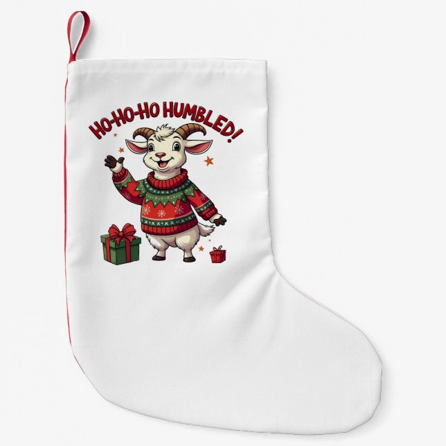 Ho Ho Ho Tomte Hatt Jul Tomte Get  Liten Julstrumpa (Framsidan)