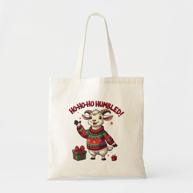 Ho Ho Ho Tomte Hatt Jul Tomte Get  Tygkasse (Framsidan)