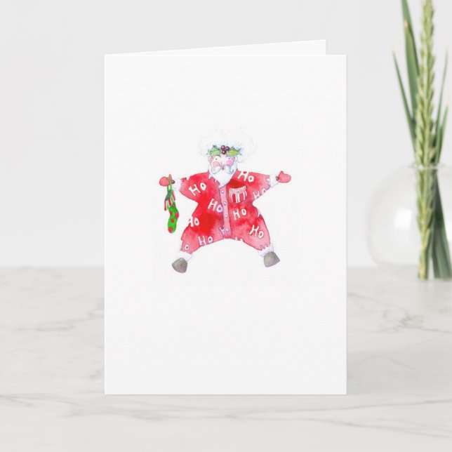 Ho Ho Ho Tomte kort (Framsida)