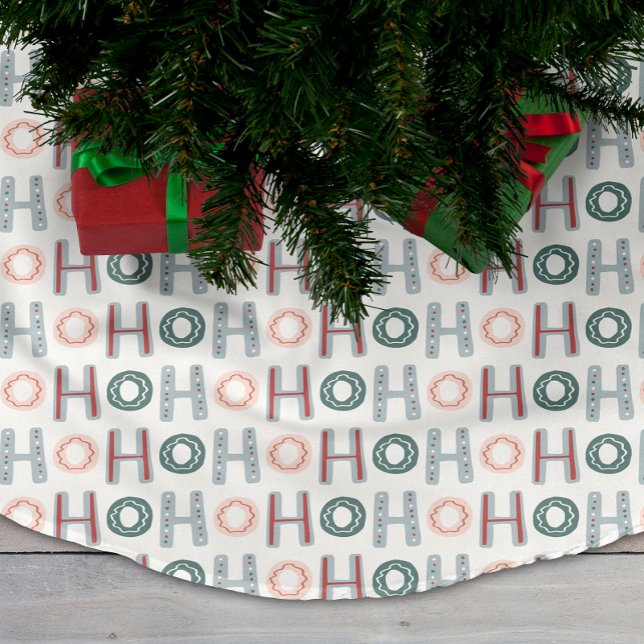 Ho Ho Ho Trädskört Julgransmatta Borstad Polyester (Ho Ho Ho Tree Skirt
)