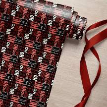 Ho Ho Ho Typography jul Black