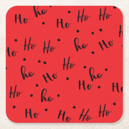 Ho ho ho underlägg papper kvadrat