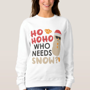 Ho Ho Ho Vem Behöver Snö Julstrand T Shirt