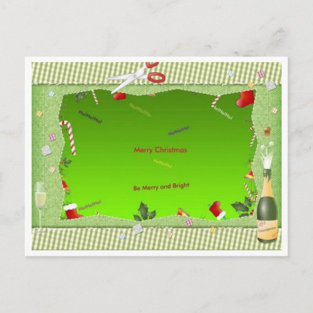 Ho ho ho vykort (Framsida)