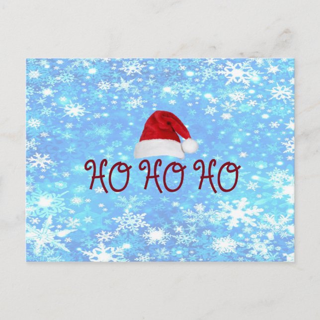 HO HO HO-vykort Vykort (Framsida)