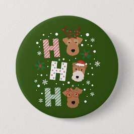Ho Ho Ho Welsh Terrier God jul Knapp