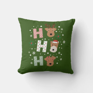 Ho Ho Ho Welsh Terrier God jul Kudde