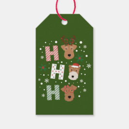 Ho Ho Ho Welsh Terrier God jul Presentetikett