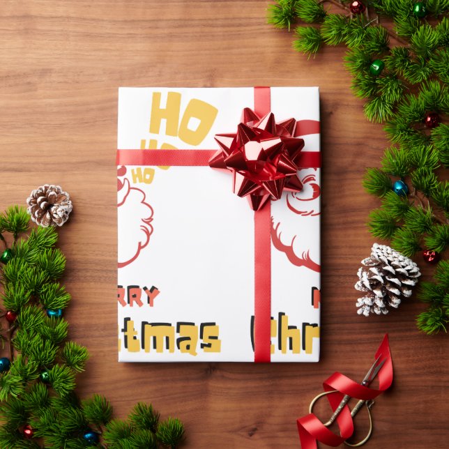 Ho Ho Ho Wrapping Papper Presentpapper (Julgåva)