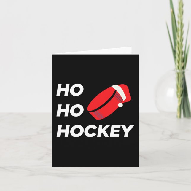 Ho Ho Hockey jul - Ice Hockey Kort (Framsida)