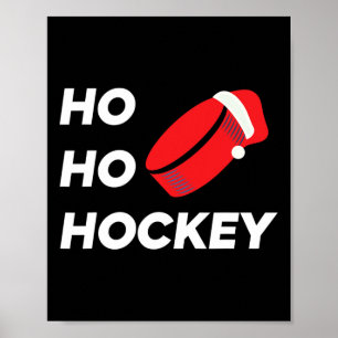 Ho Ho Hockey jul - Ice Hockey Poster