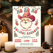 Ho Ho Hoedown Cowboy Santa Helgdag jul Party