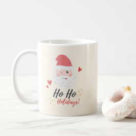 Ho Ho Högtider Santa Ansikte Kaffemugg