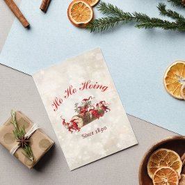 Ho Ho Hoing sedan 1890 års helg i Hälsning Kort
