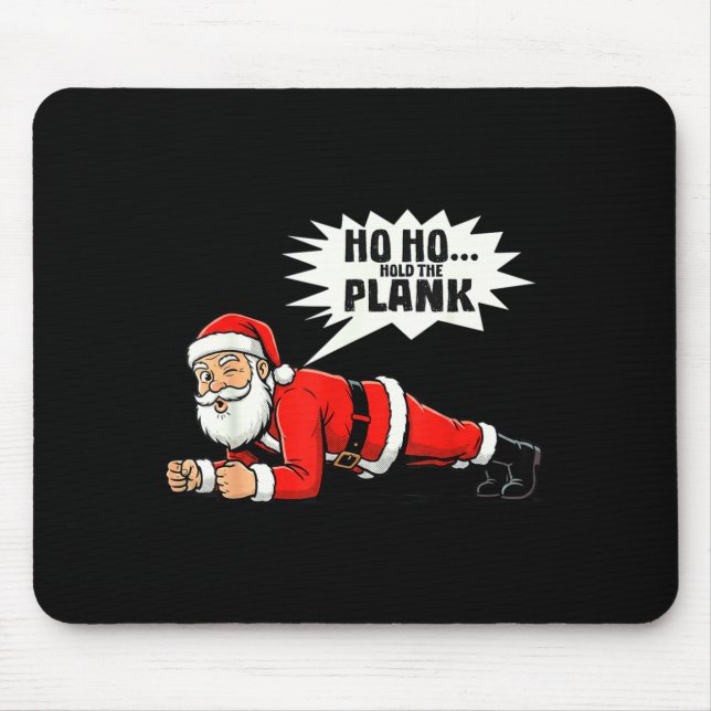 Ho Ho Hold The Plank Christmas Santa Workout Funny Musmatta (Framsidan)