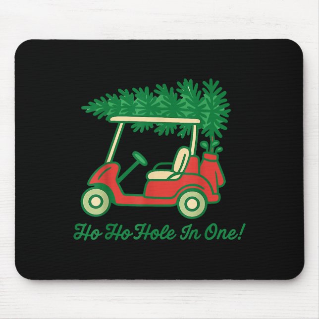 Ho Ho Hole In One Santa Golf Christmas Holiday Gol Musmatta (Framsidan)