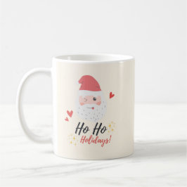 Ho Ho Holidays Santa Face Kaffemugg