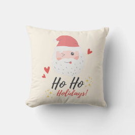 Ho Ho Holidays Santa Face Kudde