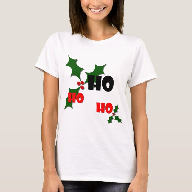 Ho Ho Holly & Berries Shirt Tröja (Framsida)