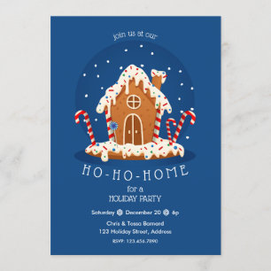 Ho-Ho-Home Cute Julbrödbröd Inbjudningar