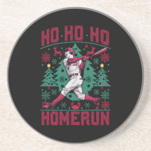 Ho Ho Homerun Baseball Ugly jul Sweater Underlägg