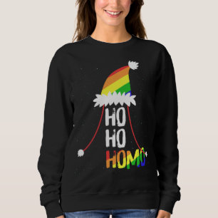 Ho Ho Homo Girls Santa Hat-Pridet Fl T Shirt