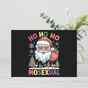 Ho Ho Homosexuell Jul Tomte Semestern Gay Pride Julkort