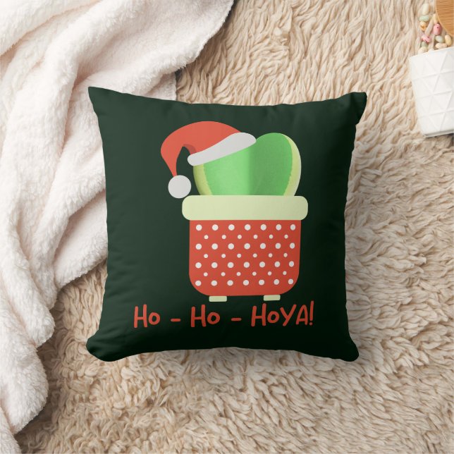 Ho-Ho-Hoya Cute jultomten Hoya Plant Kudde (Filt)