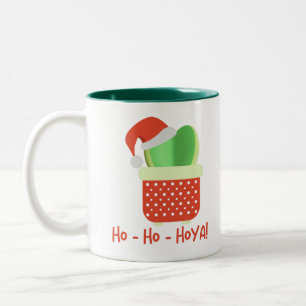 Ho-Ho-Hoya Cute jultomten Hoya Plant Två-Tonad Mugg