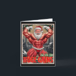 Ho Ho Huge Gains Pumping Bodybyggder Santa Christm Kort<br><div class="desc">Ho Ho Huge Gains Pumping Bodybyggder julgym</div>