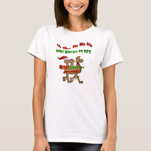 Ho Ho Hump Day jul T-shirt (Framsida)