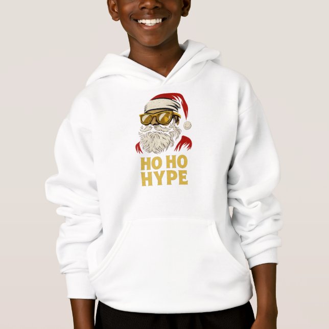 HO HO HYPE – Santa Guld T Shirt (Framsida)