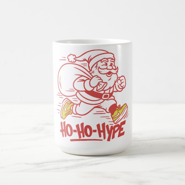 "Ho-Ho-Hype - Streetwear Santa Sneaker Kaffemugg (Center)