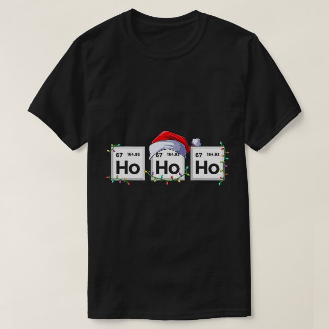 Ho Ho Inslag Science Funny jul Chemistr T Shirt (Design framsida)