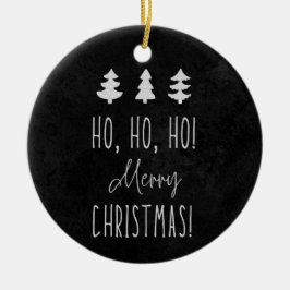 Ho, Ho! Jul! Keramisk prydnadsföremål Julgransprydnad Keramik