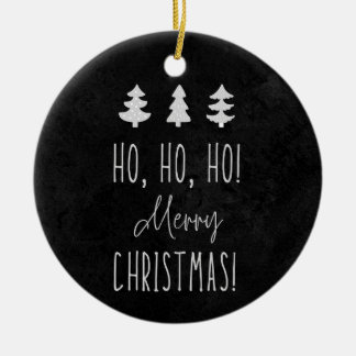 Ho, Ho! Jul! Keramisk prydnadsföremål Julgransprydnad Keramik