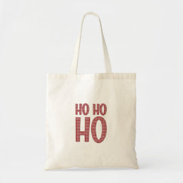 Ho Ho jul Tote Bag Tygkasse