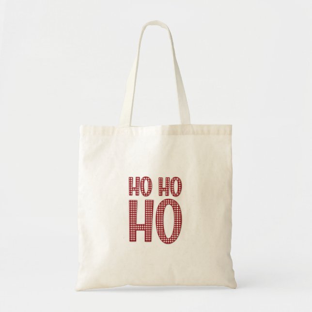 Ho Ho jul Tote Bag Tygkasse (Framsidan)