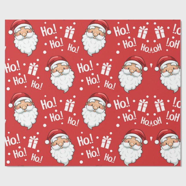 Ho Ho Jul Wrapping Papper Presentpapper (Platt)