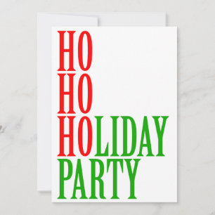 Ho Ho Julfest Funny jul Party Julkort