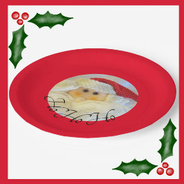 Ho Ho Jultomten Ansikte Cute Red jul