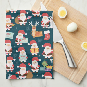 Ho Ho Jultomten & Friends jul Mönster Kökshandduk