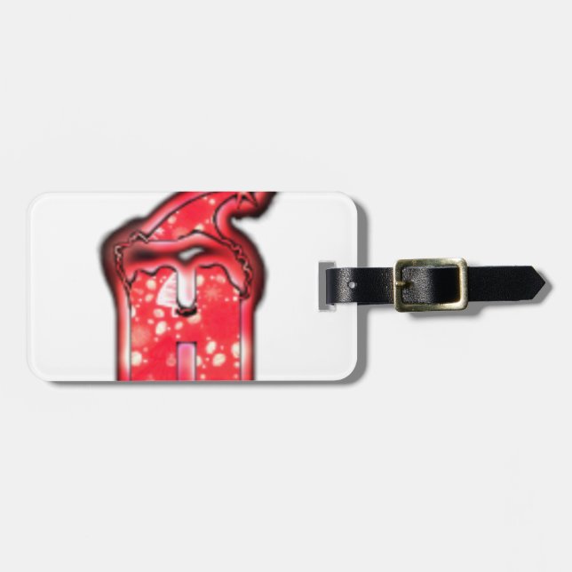 Ho Ho! Jultomten Hat God jul Star.png Bagagebricka (Horisontell Framsida)