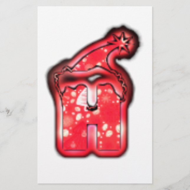 Ho Ho! Jultomten Hat God jul Star.png Brevpapper (Framsida)