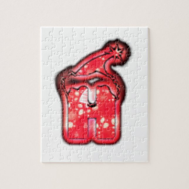 Ho Ho! Jultomten Hat God jul Star Pussel (Vertikal)