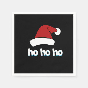 Ho Ho Jultomten Hat Julafton jul Vibes Pappersservett