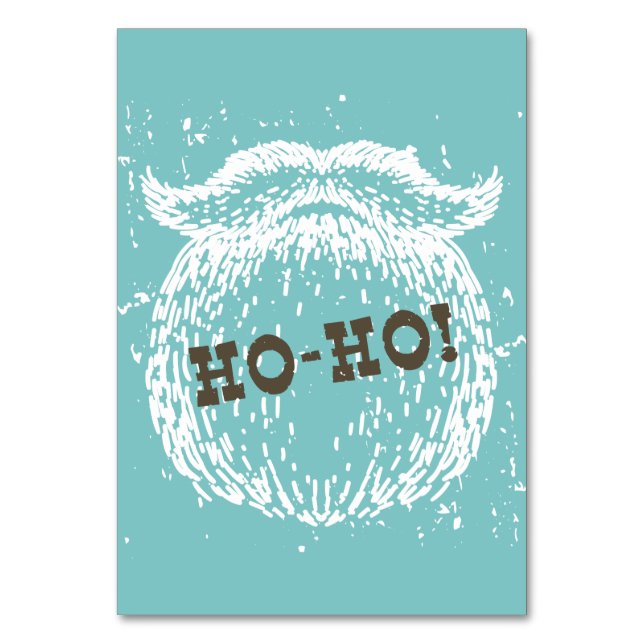 Ho-Ho-jultomten Helgdag Santa Noel Bordsnummer (Framsidan)