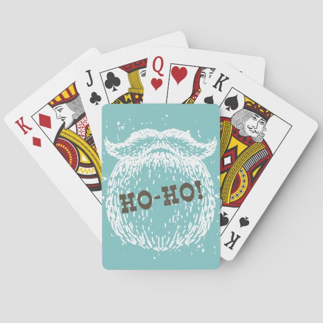 Ho-Ho-jultomten Helgdag Santa Noel Casinokort (Baksidan)
