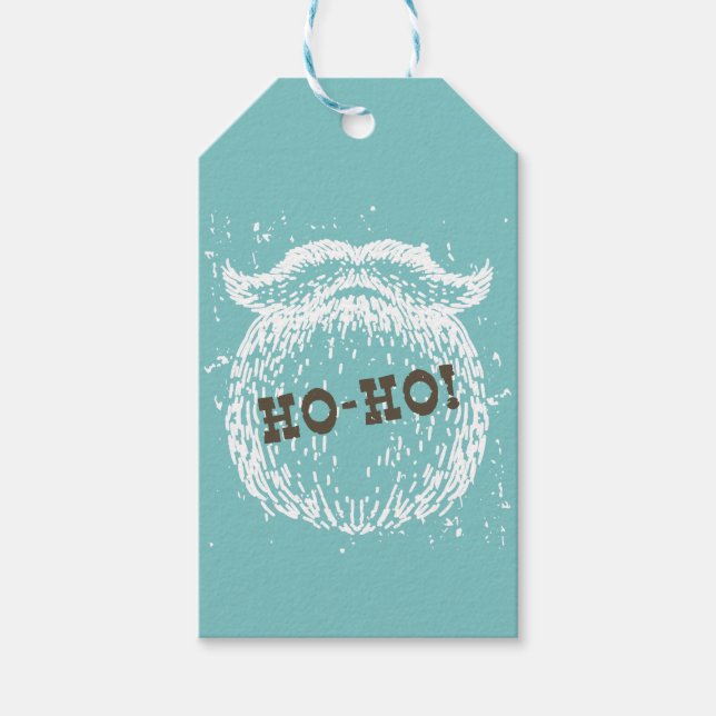 Ho-Ho-jultomten Helgdag Santa Noel Presentetikett (Framsidan)