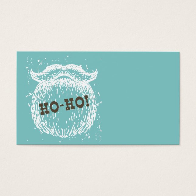 Ho-Ho-jultomten Helgdag Santa Noel Visitkort (Framsidan)